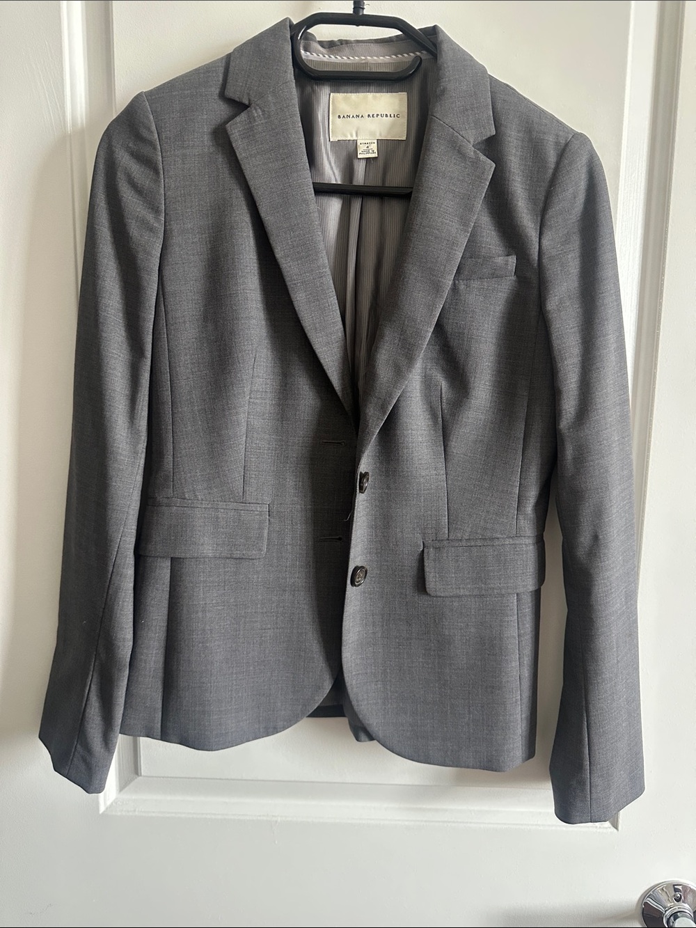 Banana Republic Gray Women's Tailored Blazer